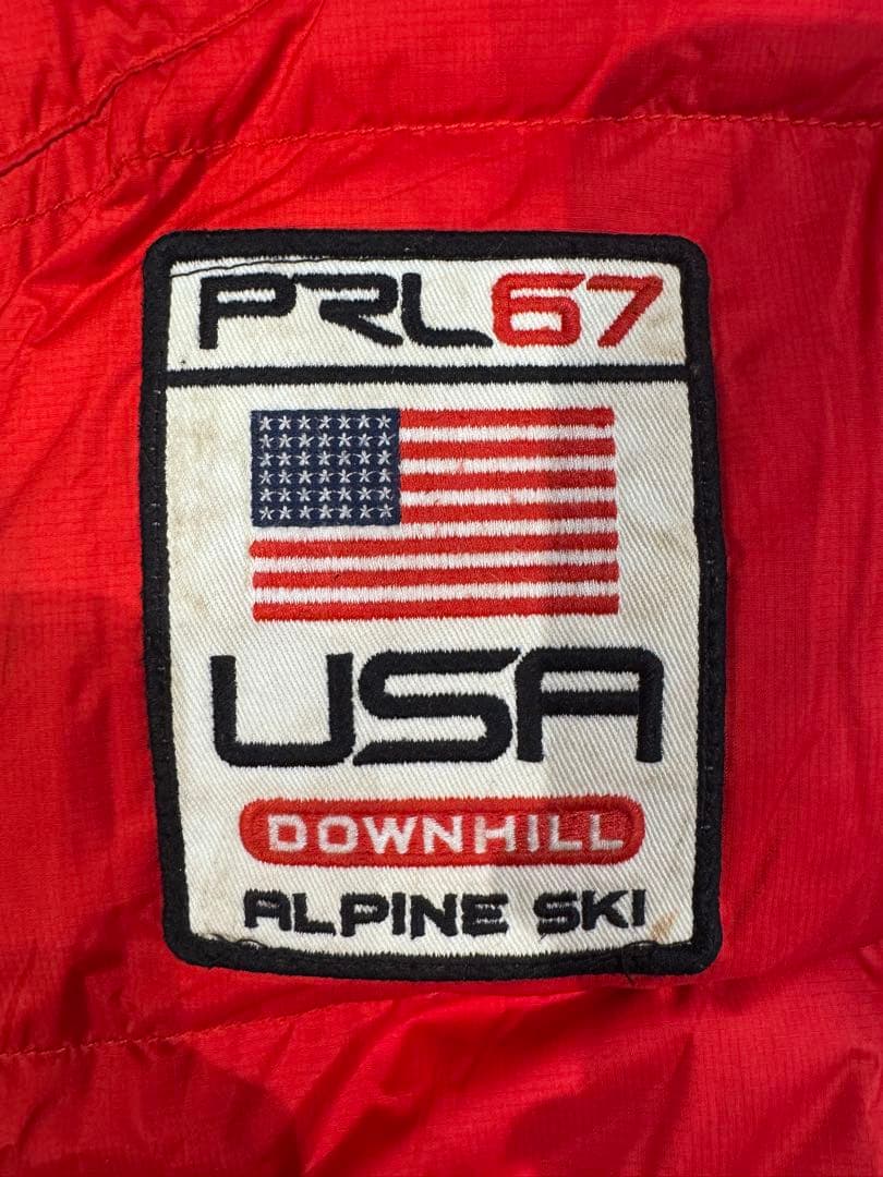 90’s Polo Ralph Lauren ビックポニー赤 ダウンベスト