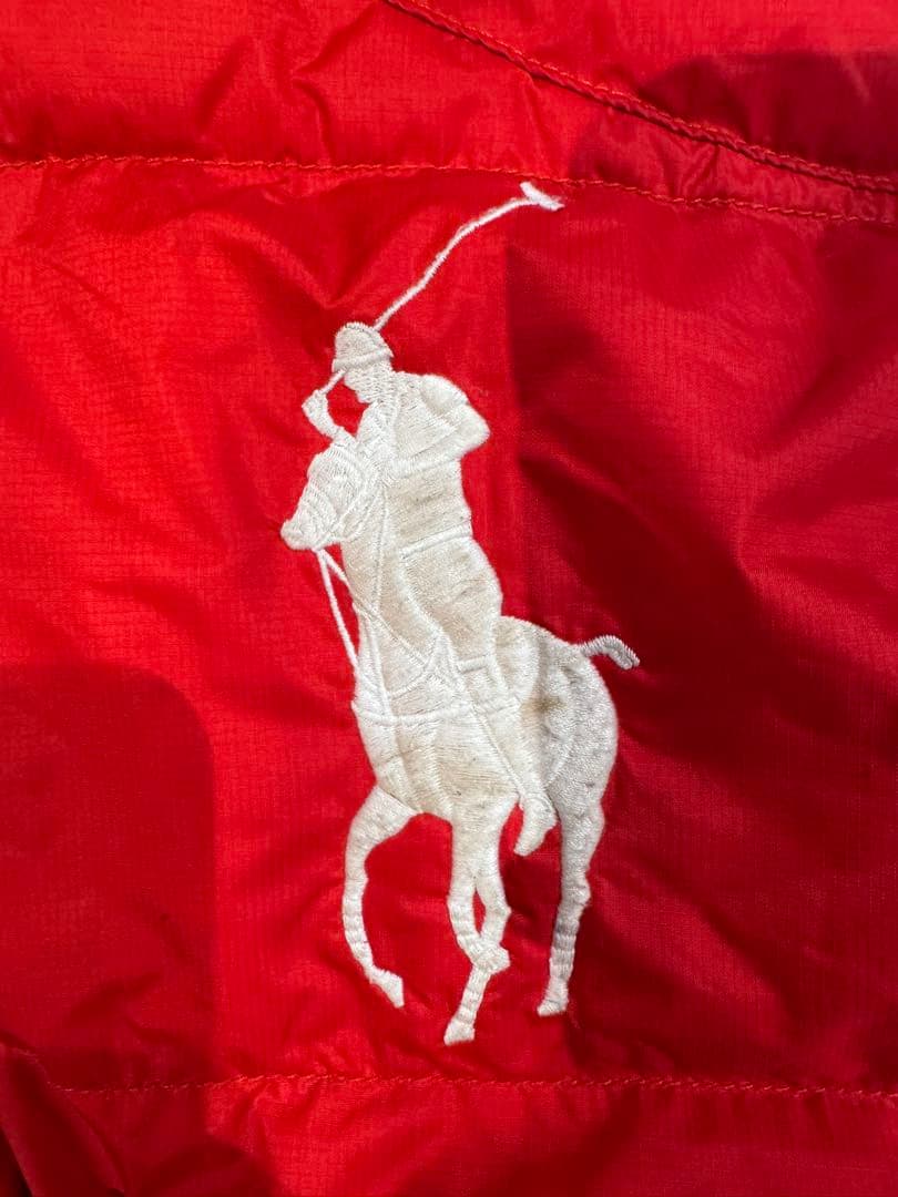 90’s Polo Ralph Lauren ビックポニー赤 ダウンベスト