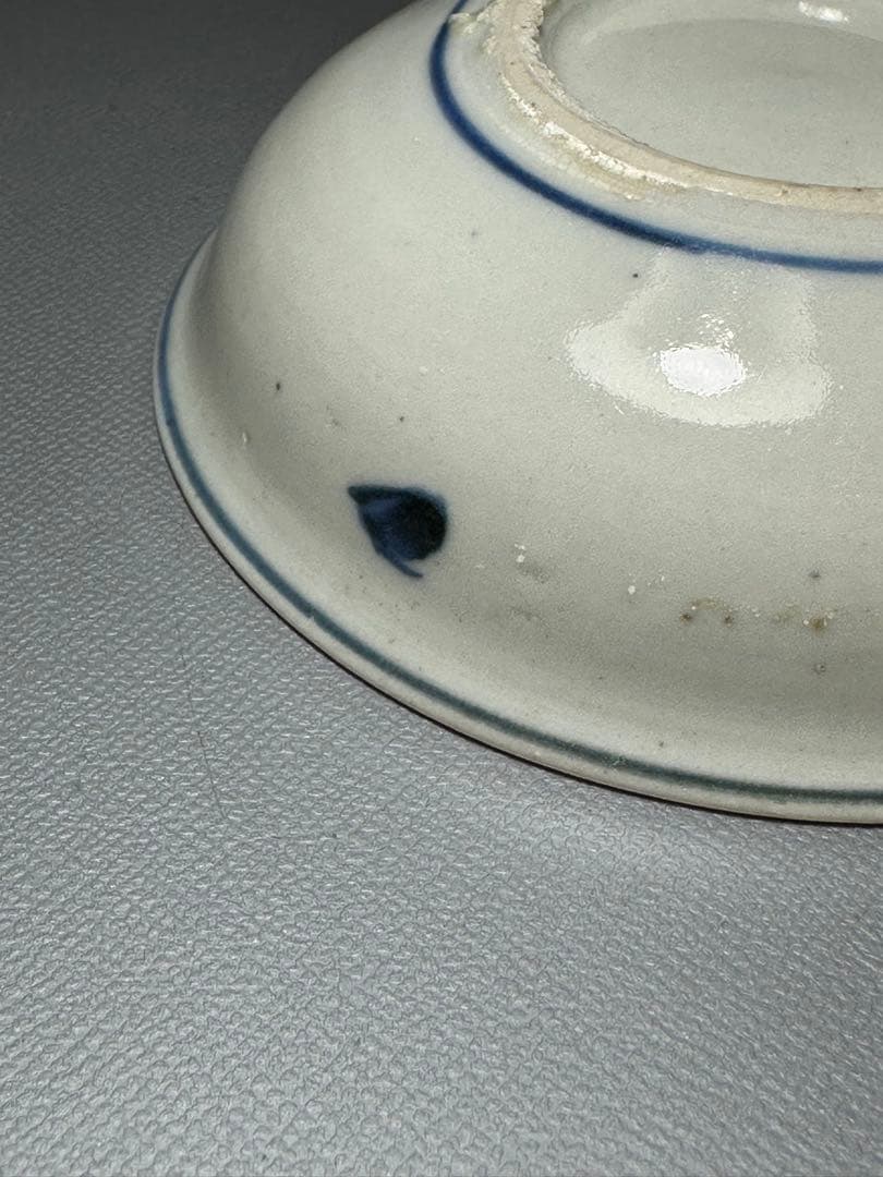 古伊万里　花籠紋様　小皿　豆皿　5枚セット　染付