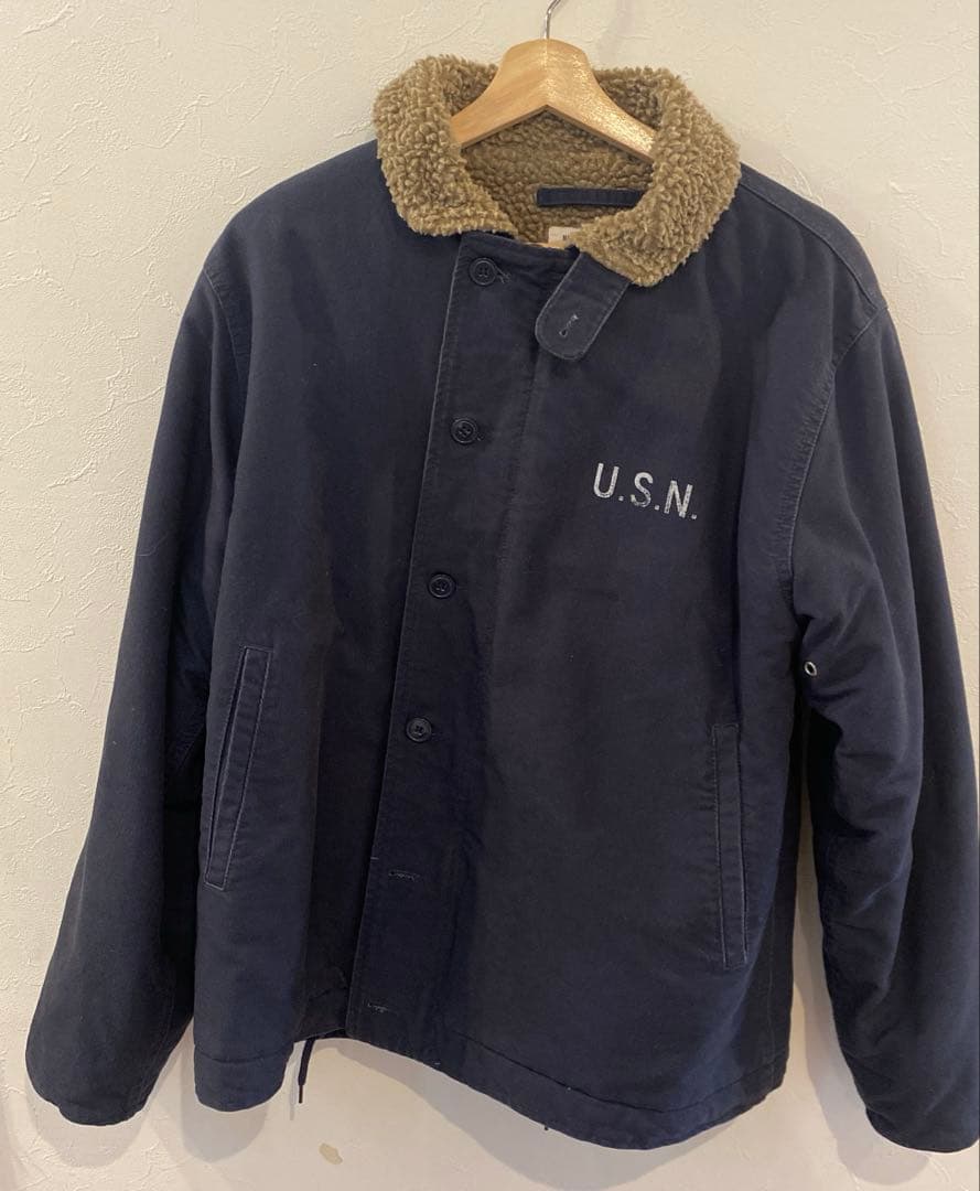 【美品】米海軍 U.S.NAVY N-1 デッキジャケット WAIPER.inc