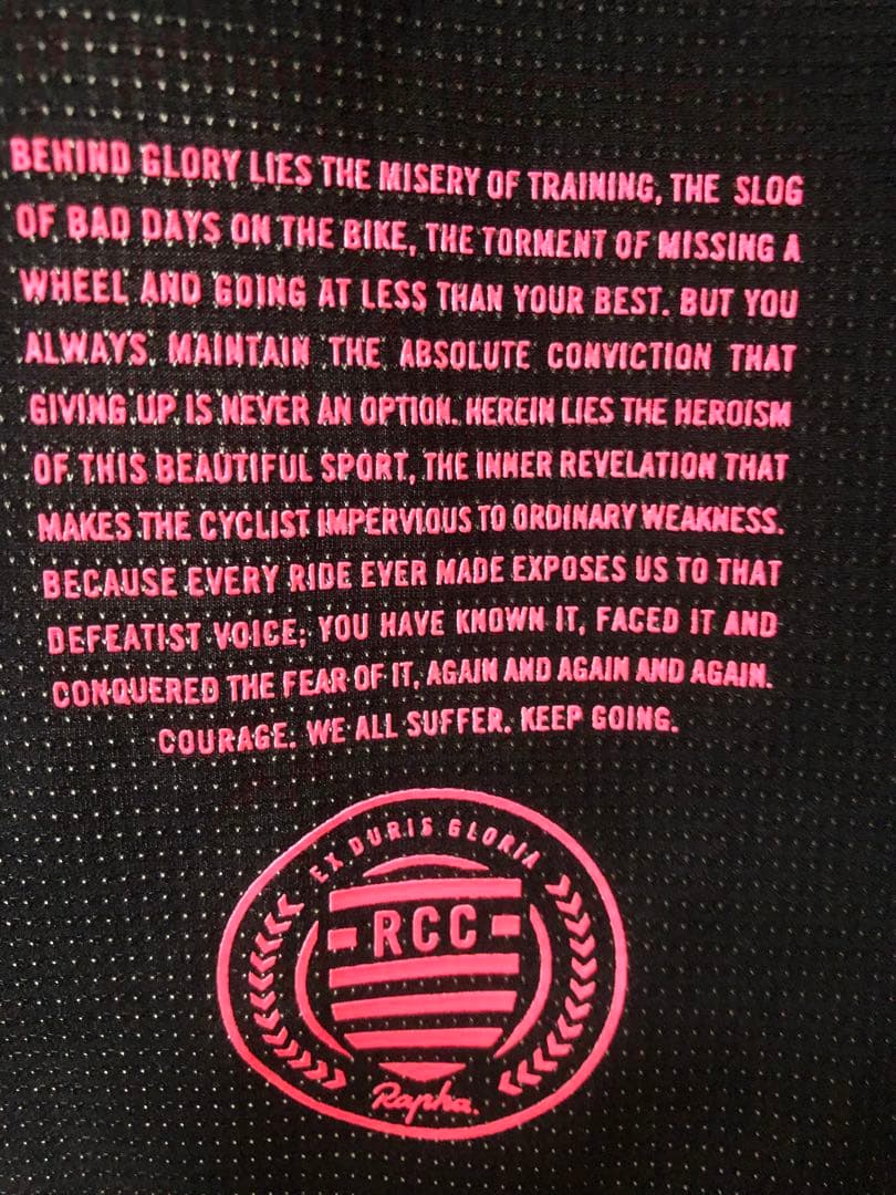 ラファ　Rapha RCC サイクルジャージ ブラック/ピンク