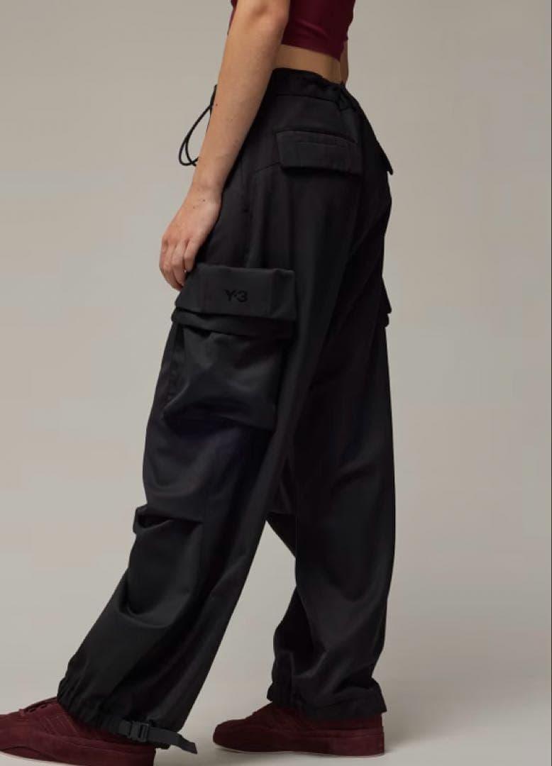 adidas Y-3 完売品 リファインド ウーブン カーゴパンツ ベルト付き