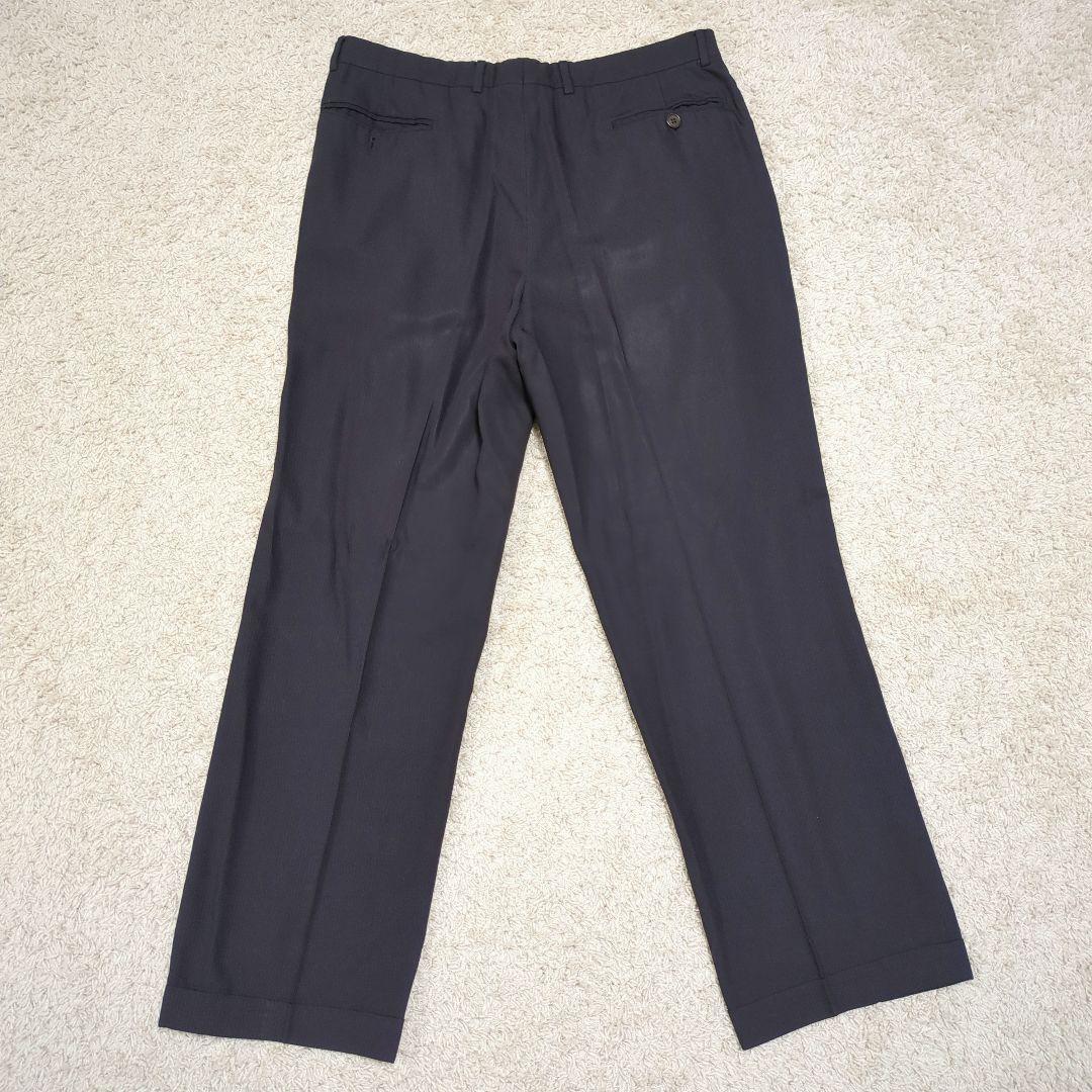 【希少】ジョルジオアルマーニ　スーツセットアップ　シルク混　XL　ストライプ