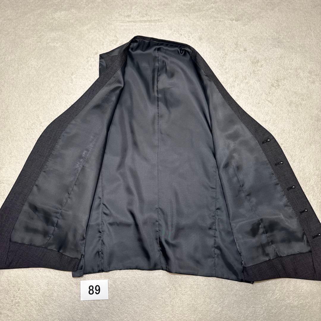 89 極美品　オンリー　スリーピース　スーツ　A6 チャコールグレー