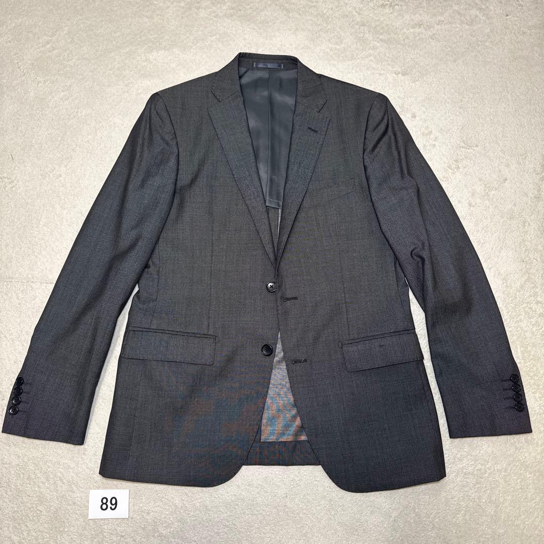 89 極美品　オンリー　スリーピース　スーツ　A6 チャコールグレー