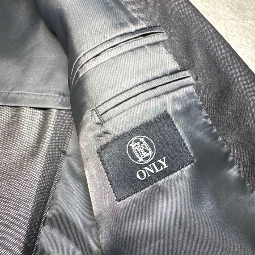 89 極美品　オンリー　スリーピース　スーツ　A6 チャコールグレー