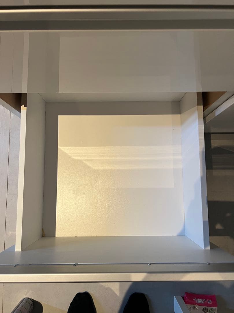 キッチンカウンター レジューム 90SL-R WH