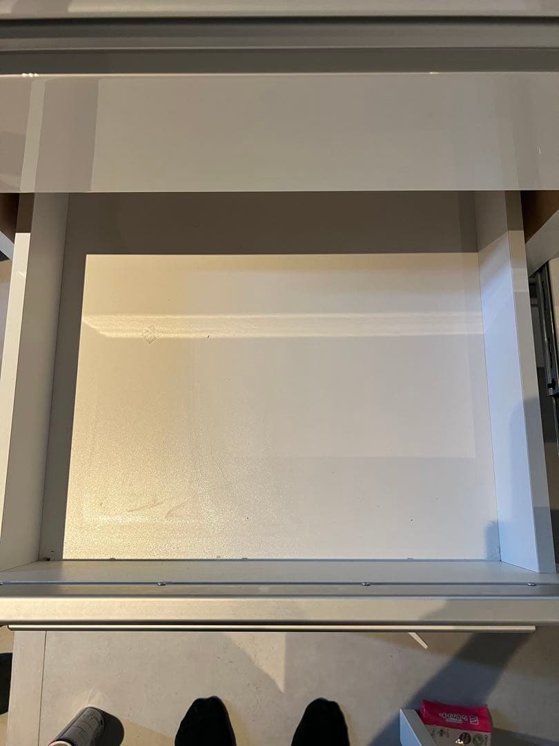 キッチンカウンター レジューム 90SL-R WH