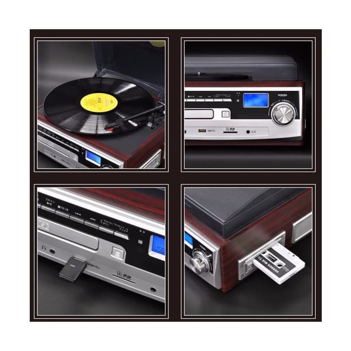 ★音楽・楽器大セール！★レコードプレーヤー スピーカー内蔵 マルチ