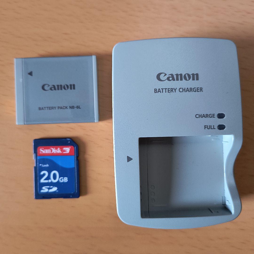 Canon IXY DIGITAL 110IS オレンジ 純正皮ケース付 動作品