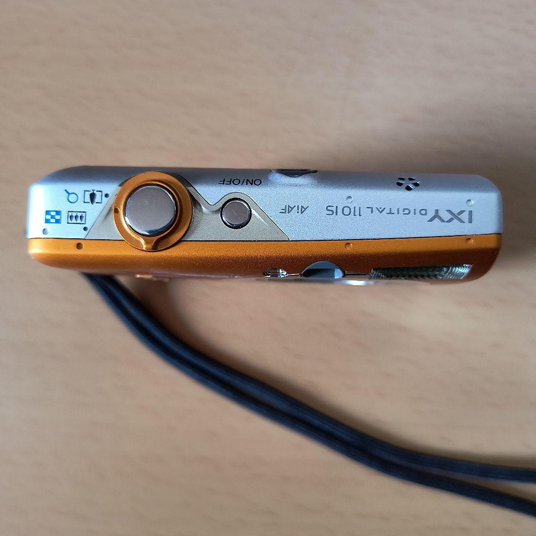 Canon IXY DIGITAL 110IS オレンジ 純正皮ケース付 動作品