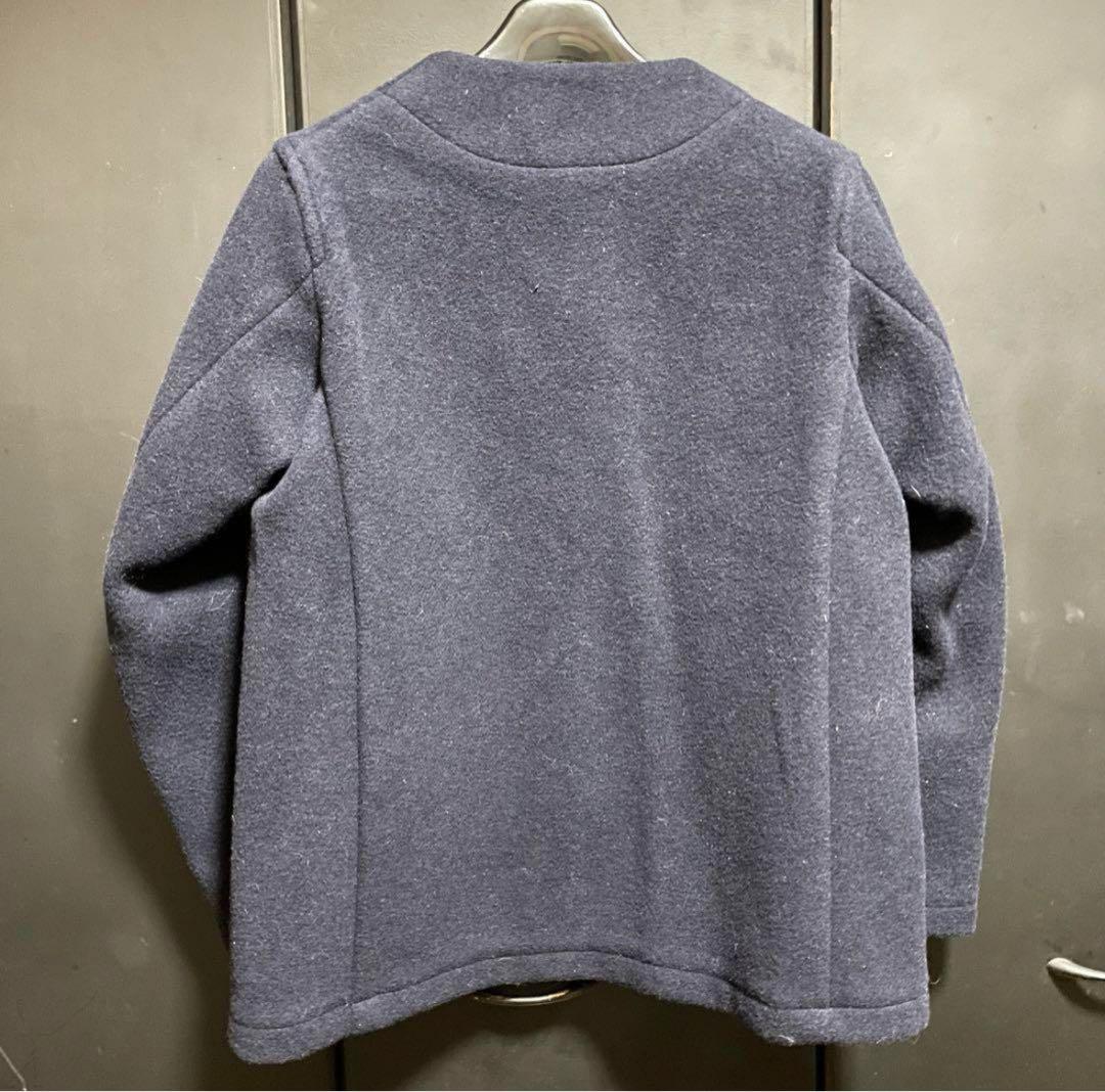 【極美品】ダントン　ノーカラー　ウール　ジャケット　38 ネイビー　コート