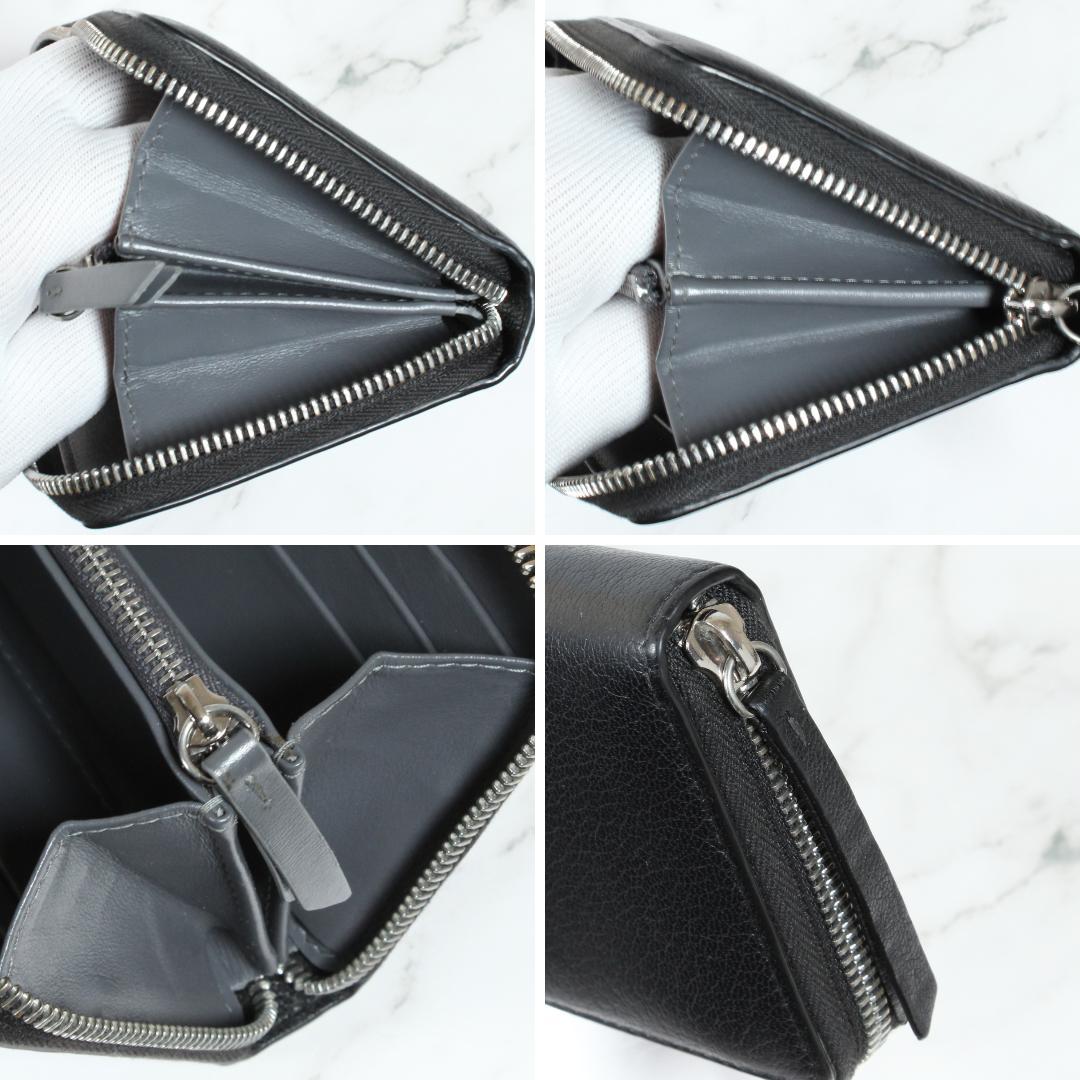 ✨未使用級✨ メゾンマルジェラ ラウンドジップ ウォレット 長財布 財布 黒