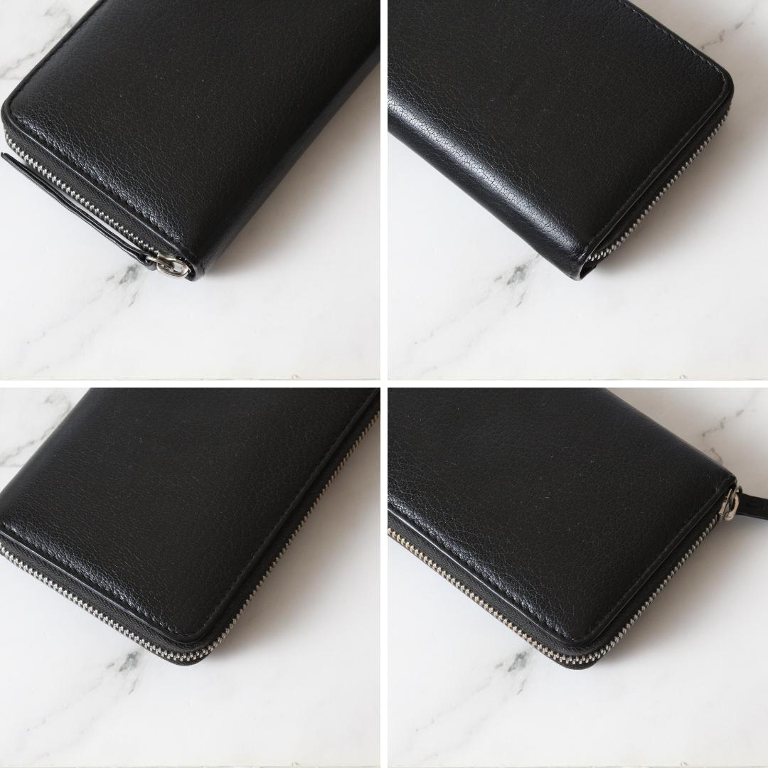 ✨未使用級✨ メゾンマルジェラ ラウンドジップ ウォレット 長財布 財布 黒