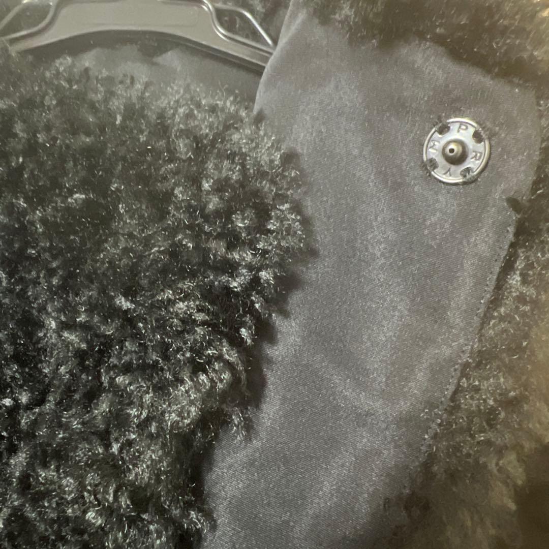 【HYKE(ハイク)】 FAUX SHEARLING CROPPED VEST