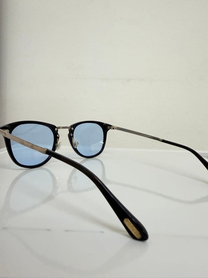 トムフォード 度なし ライトブルー メガネ　サングラス　メガネ