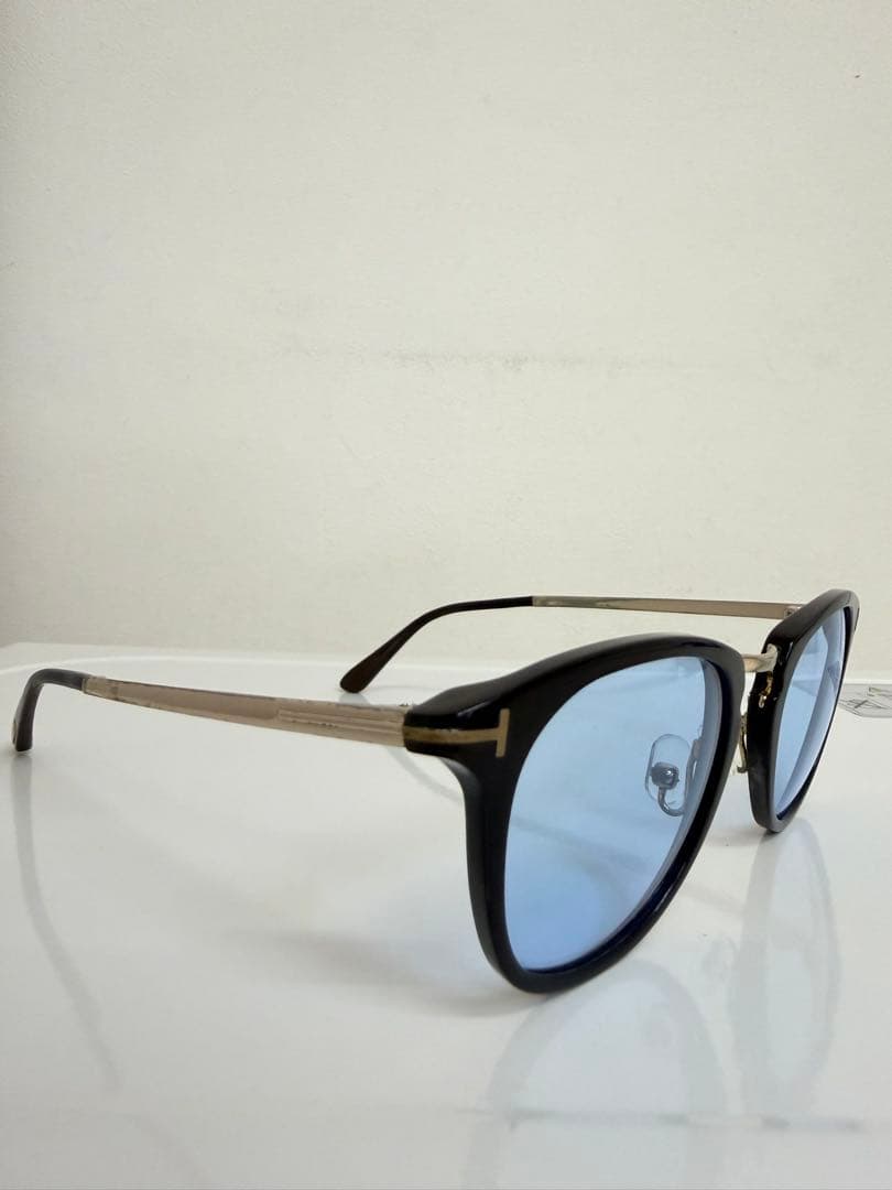 トムフォード 度なし ライトブルー メガネ　サングラス　メガネ