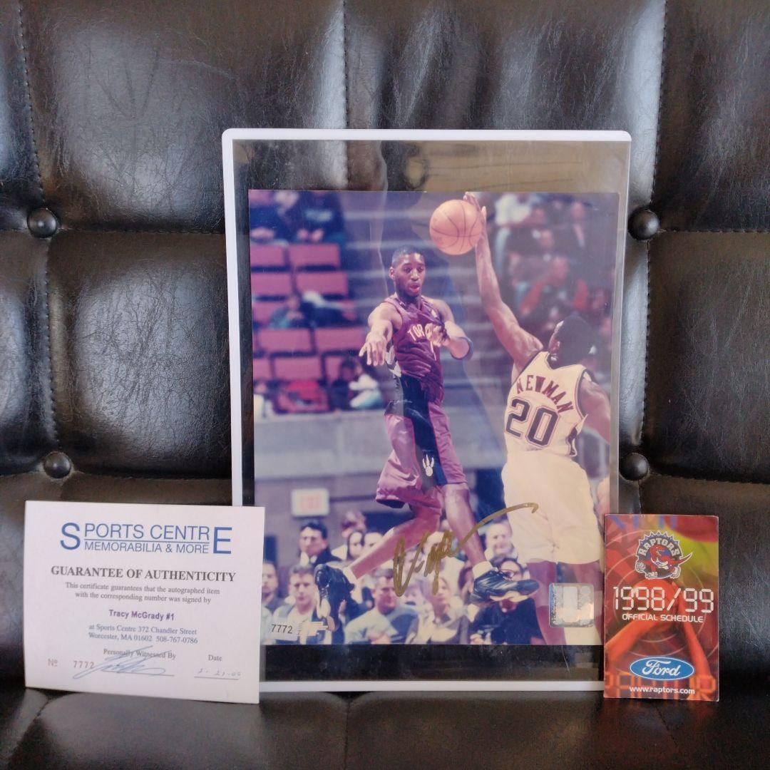 トレイシーマグレディー　直筆サイン　フォト　NBA ラプターズ