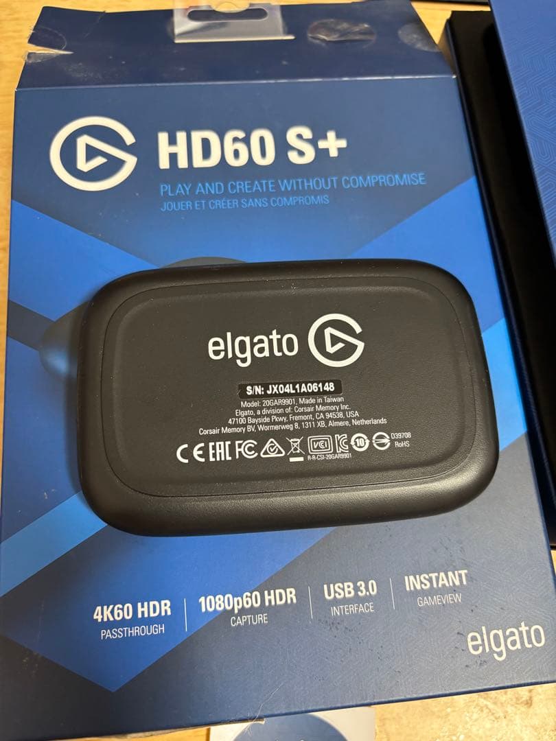 elgato HD60 S+ キャプチャーボード
