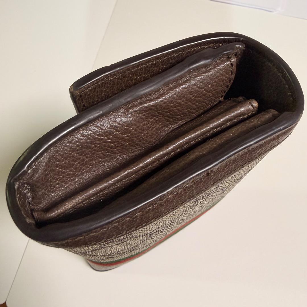 美品 GUCCI グッチ 長財布 オフィディア シェリーライン GGスプリーム
