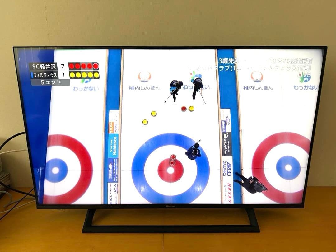 【画面良好】【20年製】HISENSE 43 型 4K液晶テレビ43E6800