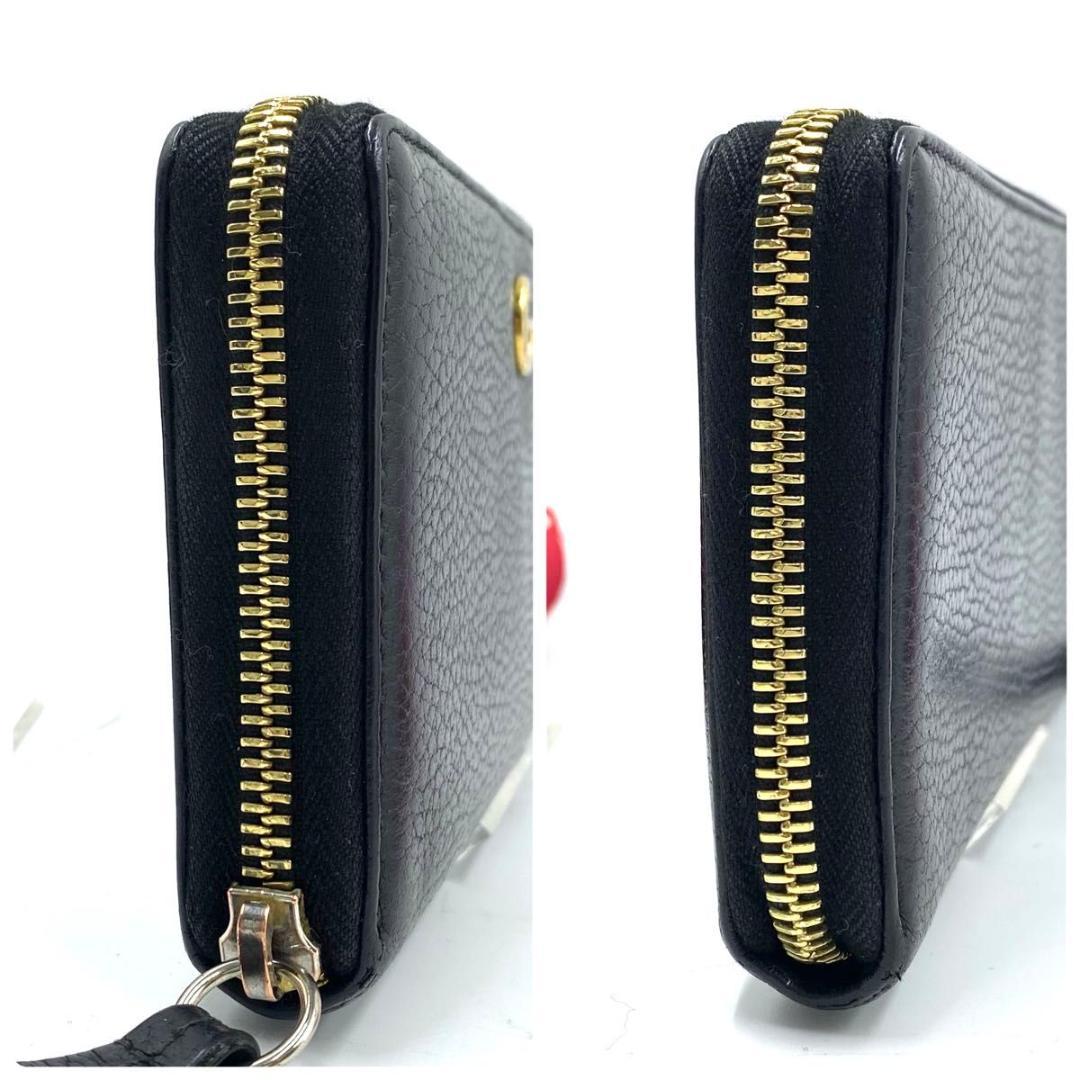 GUCCI◎グッチ ラウンドファスナー ジッピーウォレット ブラック 長財布 黒