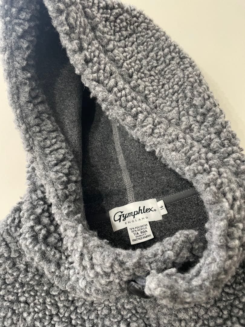 Gymplexx フリースフードベスト M グレー　16 ボア