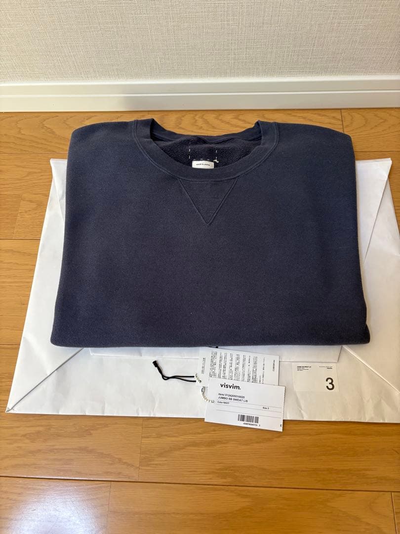 トップス visvim 24AW JUMBO SB SWEAT L/S navy 3