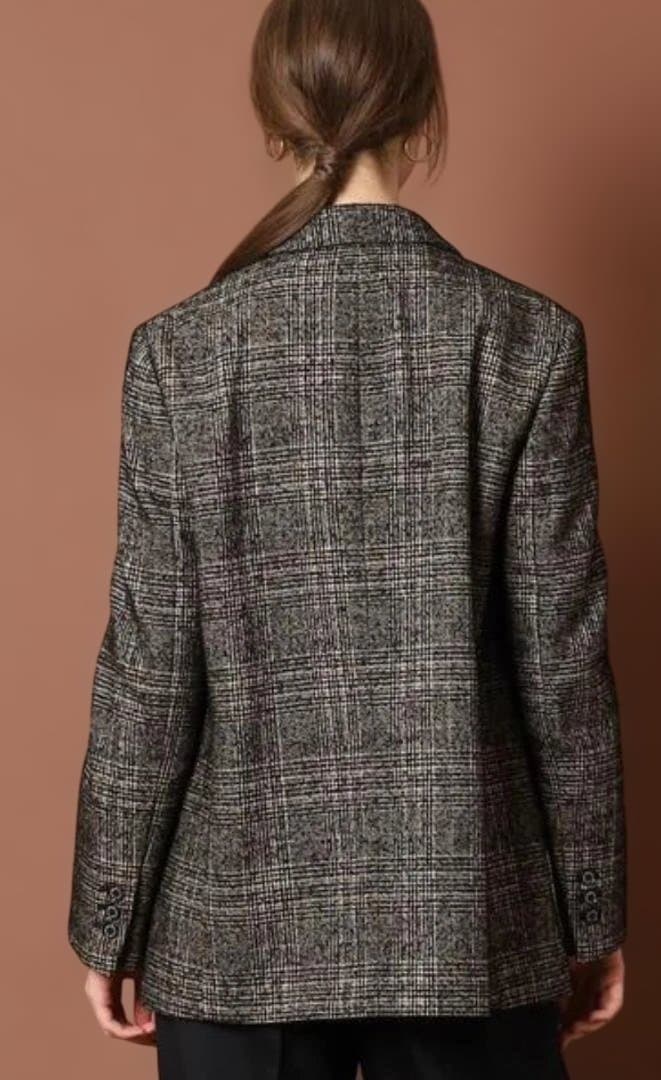 ✨️美品/2回着用　DRESSTERIOR　ループチェックダブルジャケット38