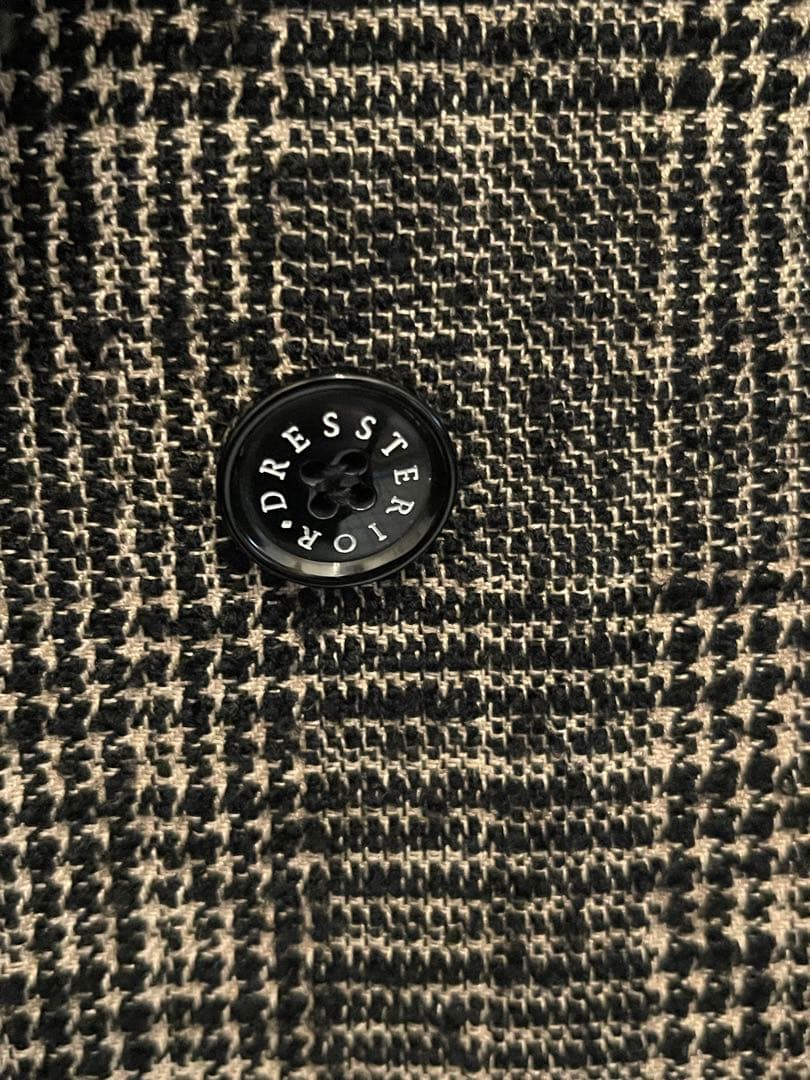 ✨️美品/2回着用　DRESSTERIOR　ループチェックダブルジャケット38