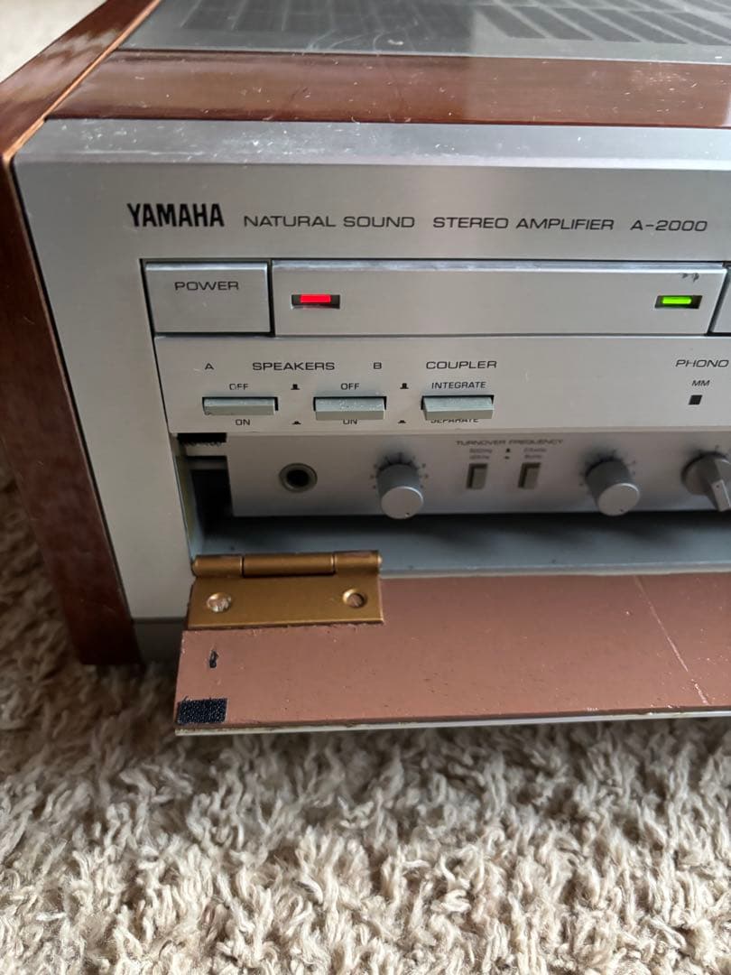 日本の名機　ヤマハ　プリメインアンプ　A-2000 動作品　前面パネル補修