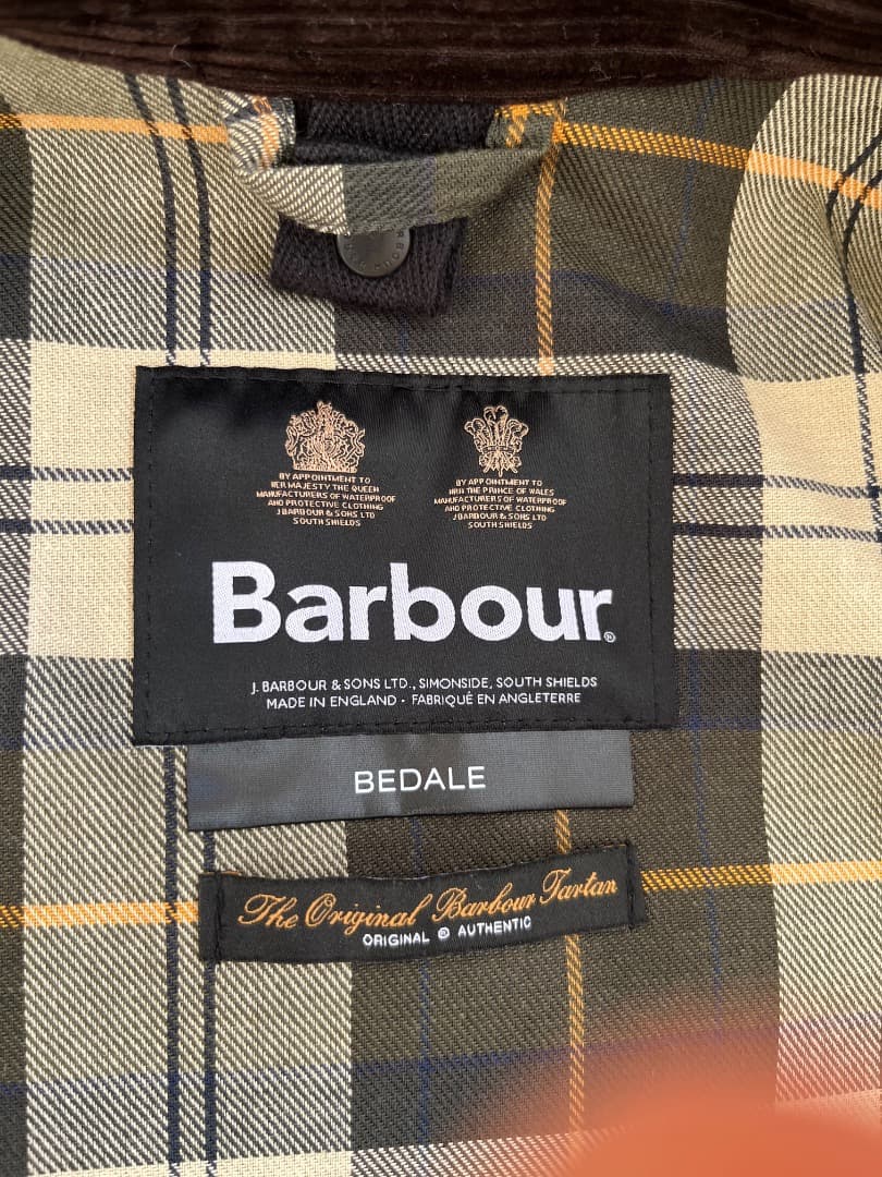 Barbour BEDALE バブアー ビデイル sage 34
