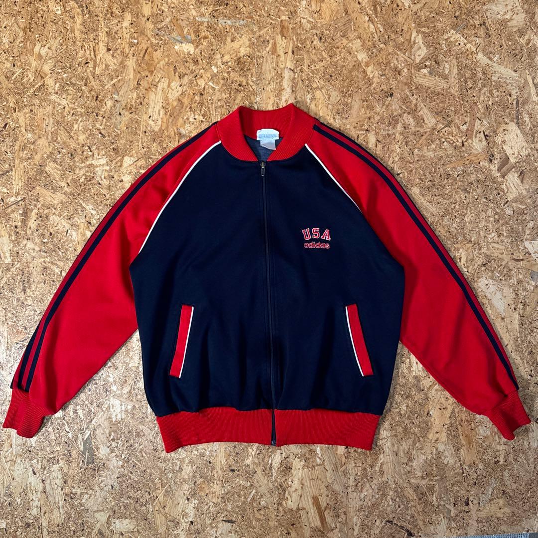 80s Adidas ビンテージ　トラックジャケット　2tone USA