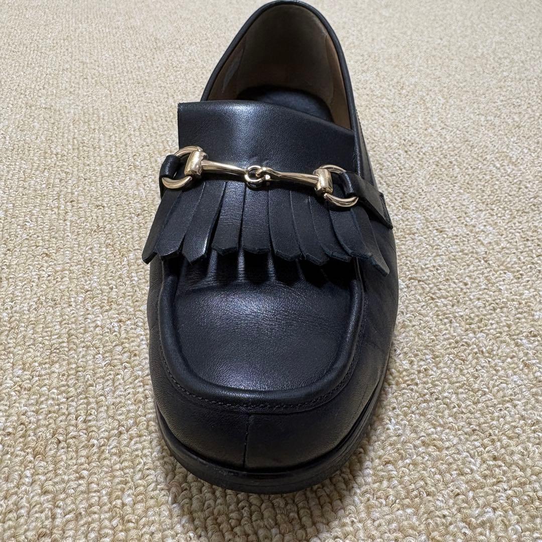 REGAL リーガル ビットローファ 24.5 キルト ホースビット 本革 黒