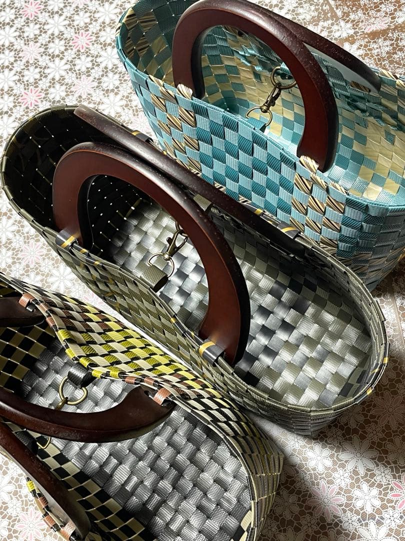 プラカゴバッグ　ppバンド ご注文品　3点