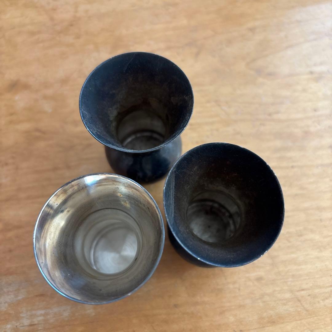 和光　SILVER950 銀　楊枝入れ3つセット