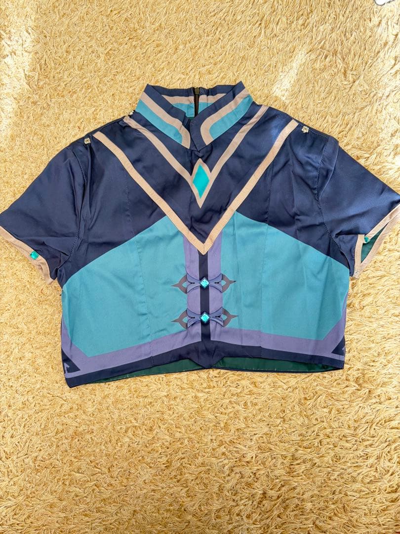 原神コスプレ衣装　白朮　ウィッグ付