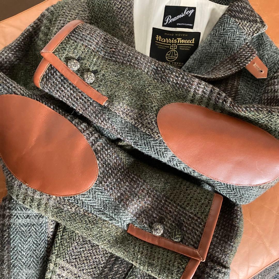 限定 BEAMS BOY ビームスボーイ ハリスツイード 別注 ジャケット