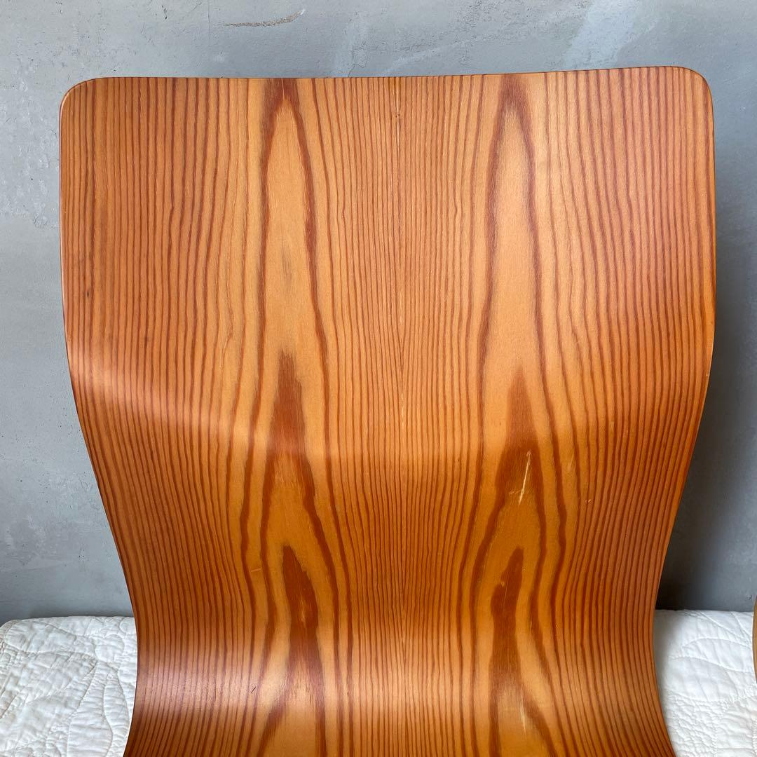 天童木工　座椅子　３個　旧ロゴ　シールあり　藤森健次　デザインの銘品