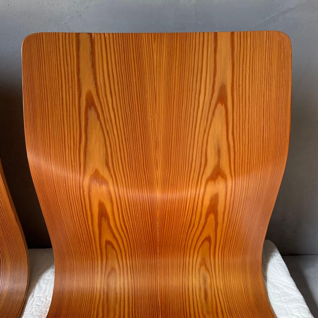 天童木工　座椅子　３個　旧ロゴ　シールあり　藤森健次　デザインの銘品