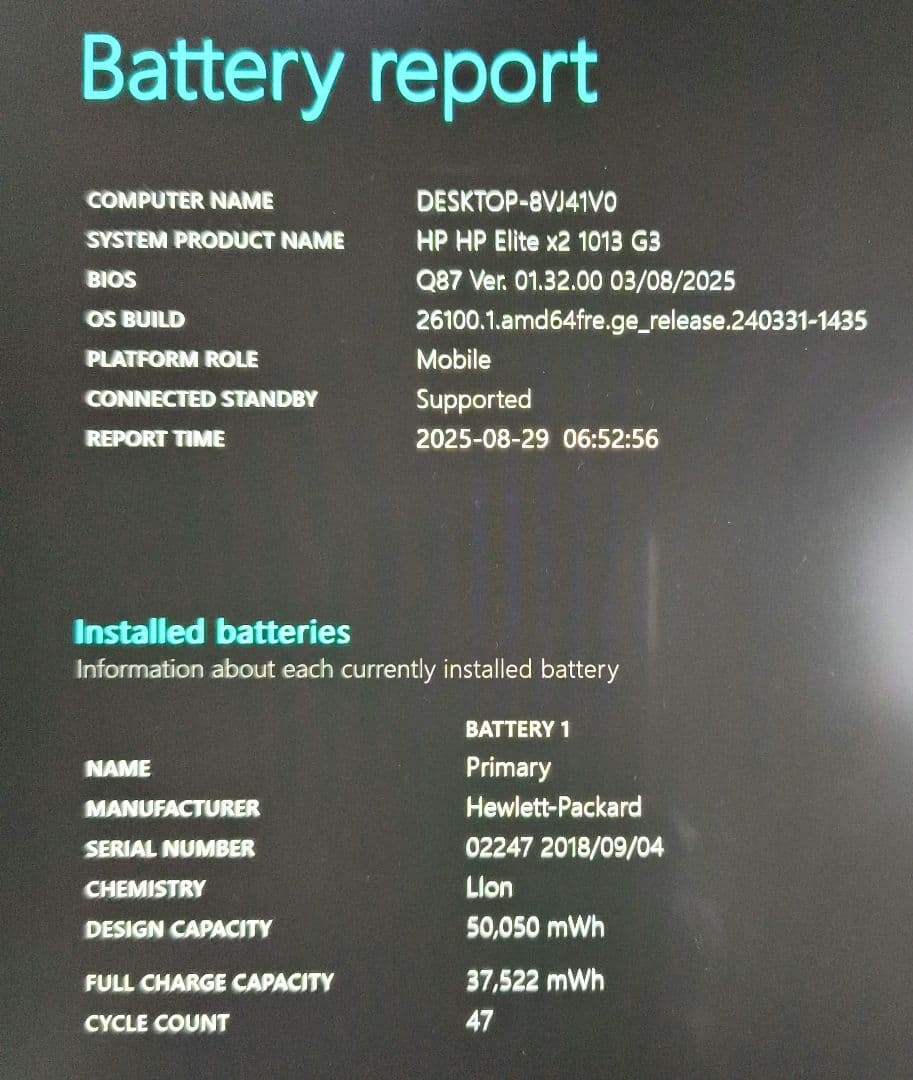 Windowsタブレット本体 HP Elite X2 1013 G3