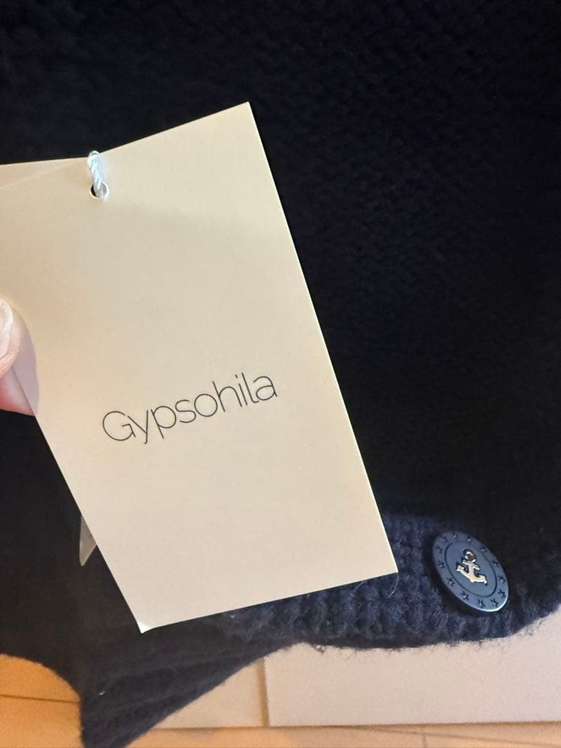 新品未使用品　ジプソフィア gypsohila マリンニットベスト　ネイビー
