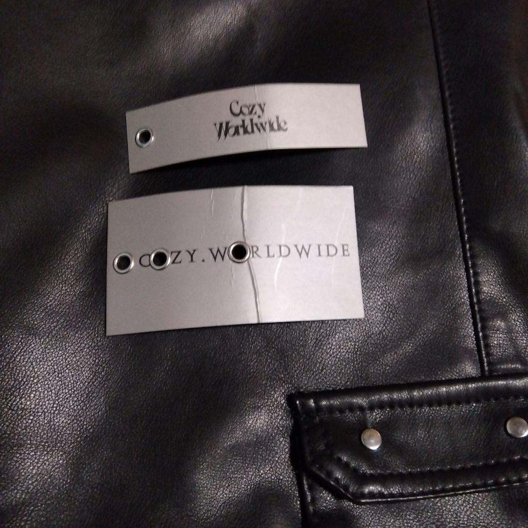 【新品】COZY WORLDWIDE コジーワールドワイドレザーカーゴパンツ S