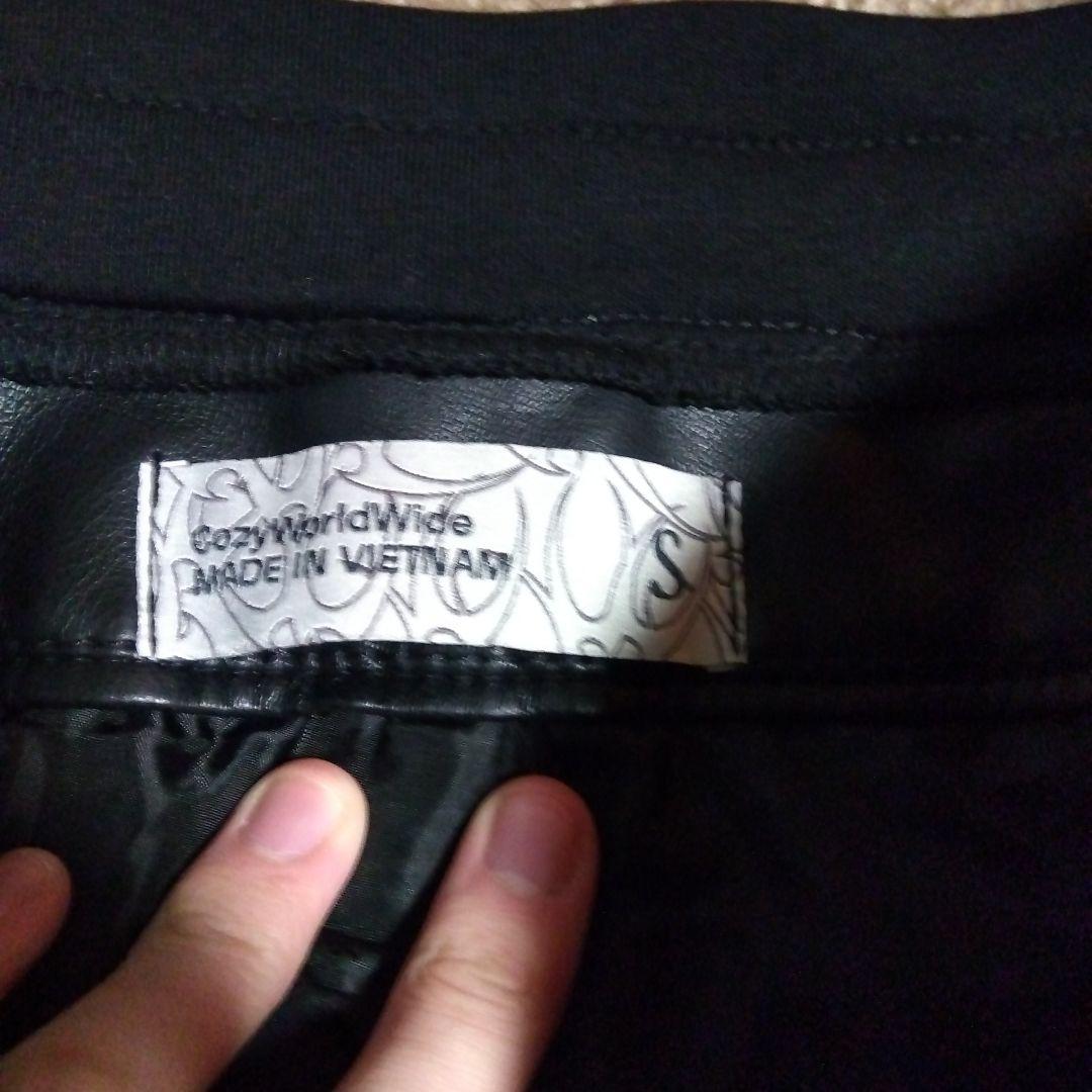 【新品】COZY WORLDWIDE コジーワールドワイドレザーカーゴパンツ S