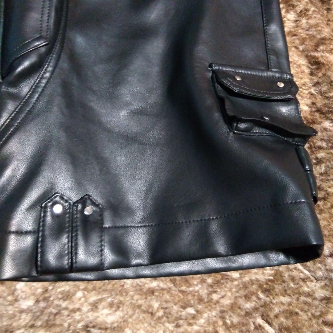 【新品】COZY WORLDWIDE コジーワールドワイドレザーカーゴパンツ S