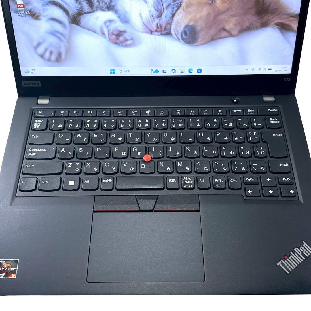 美品✨Lenovo【Ryzen5★16GB/512GB】ノートパソコン 711