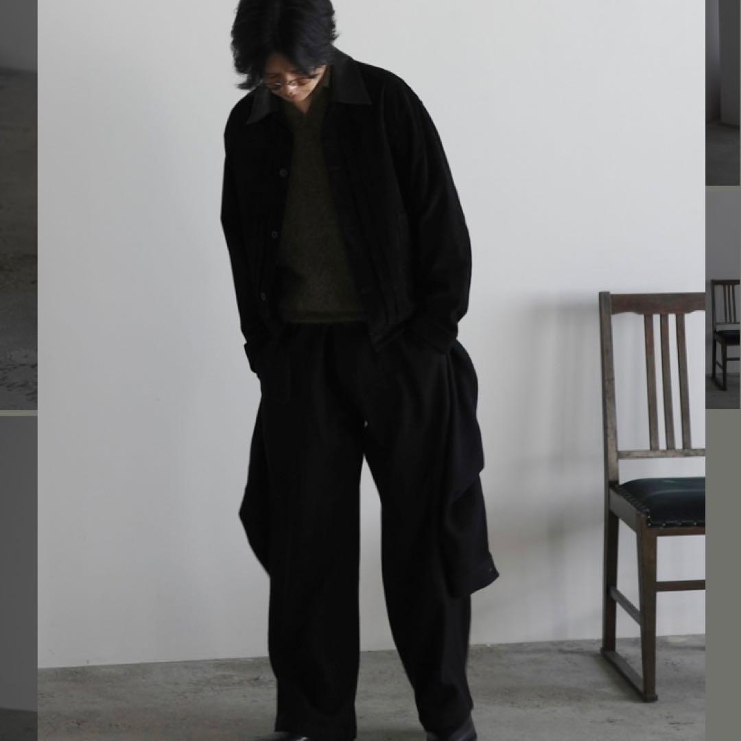 【LIDNM】Mサイズ Felted Wool Utility Overall