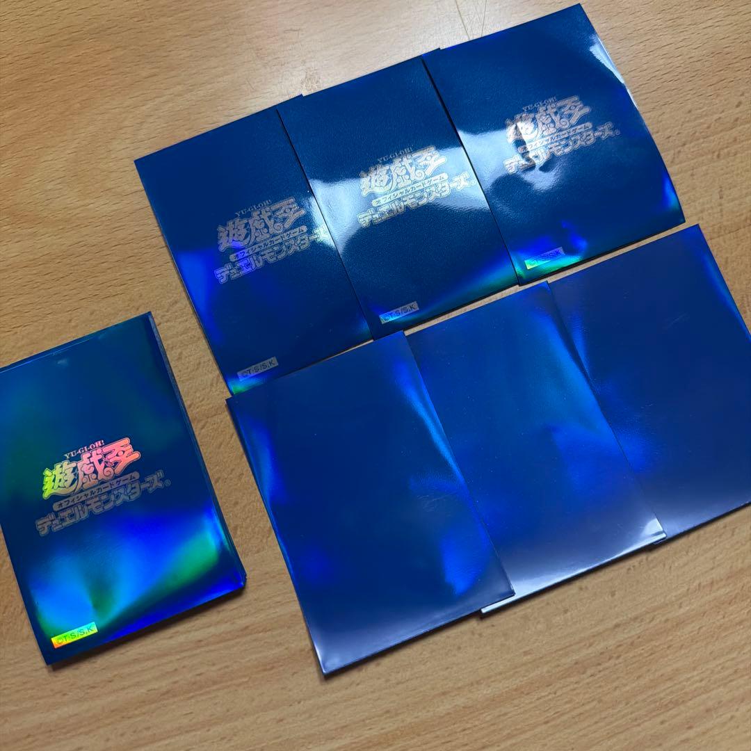 遊戯王　初期ロゴ　初期スリーブ　機械の叛乱　ブルー　21枚