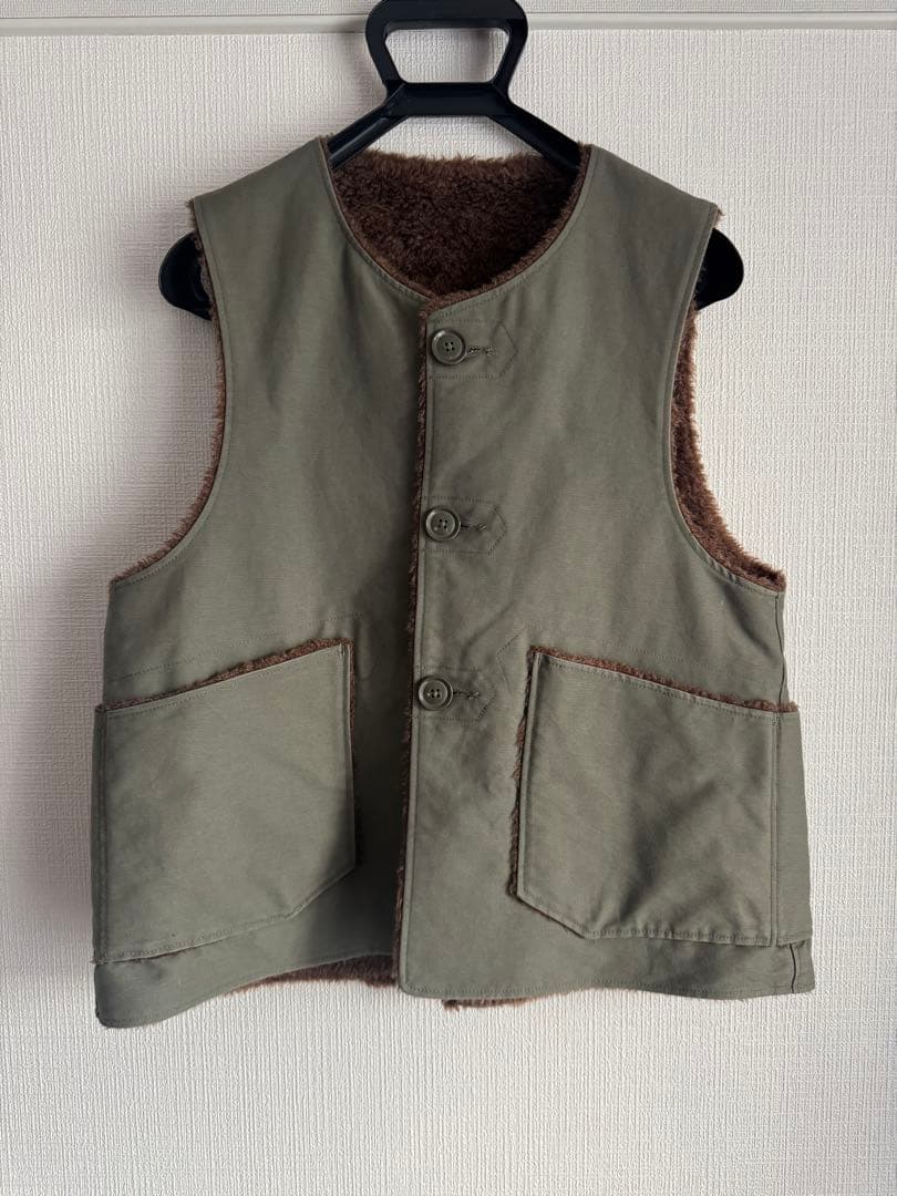 engineer garments / リバーシブルボアベスト