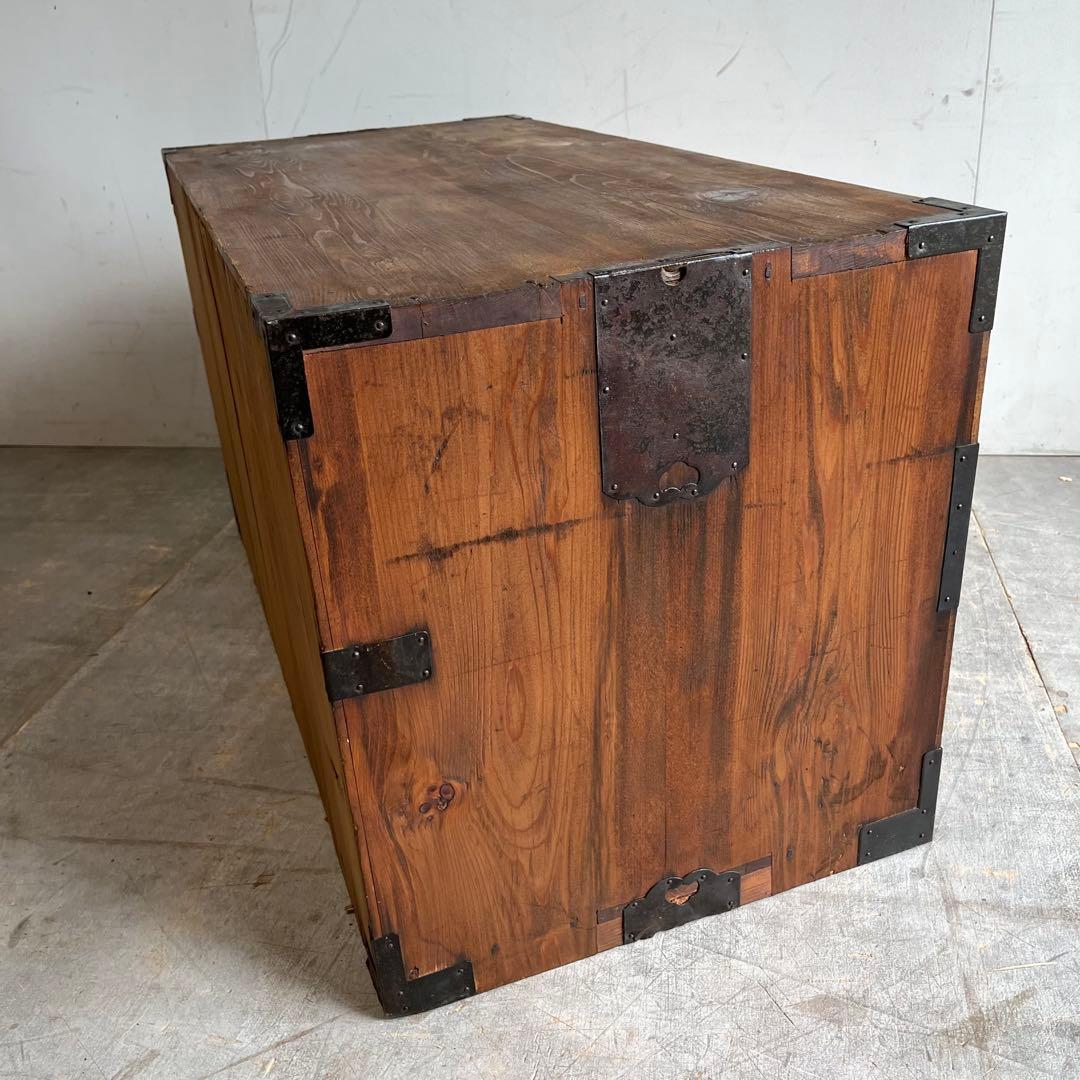 アンティーク チェスト 箪笥 ローボード テレビ台 無垢材 昭和レトロ z561